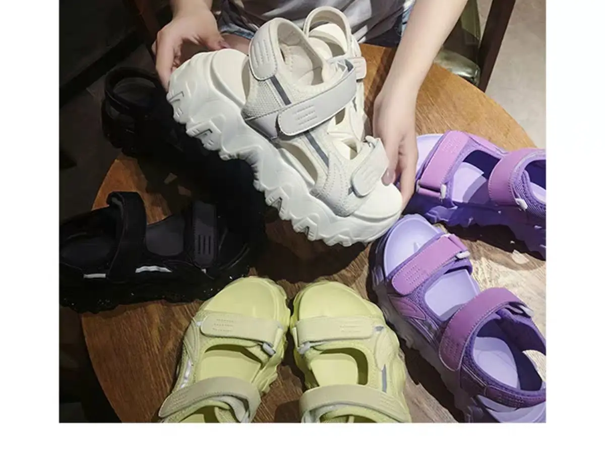 2021 women sandals platform chunky wedge shoes