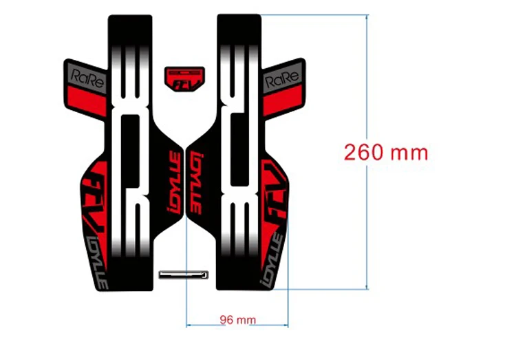 BOS IDYLLE flv передняя вилка наклейка для MTB горный велосипед велосипедные наклейки