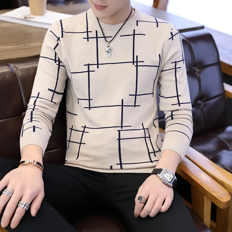 

Men's Autumn Clothing New Style Sweater Korean-style Slim Women's Pullover MEN'S Sweater Winter Youth Base Shirt Fashion Ma