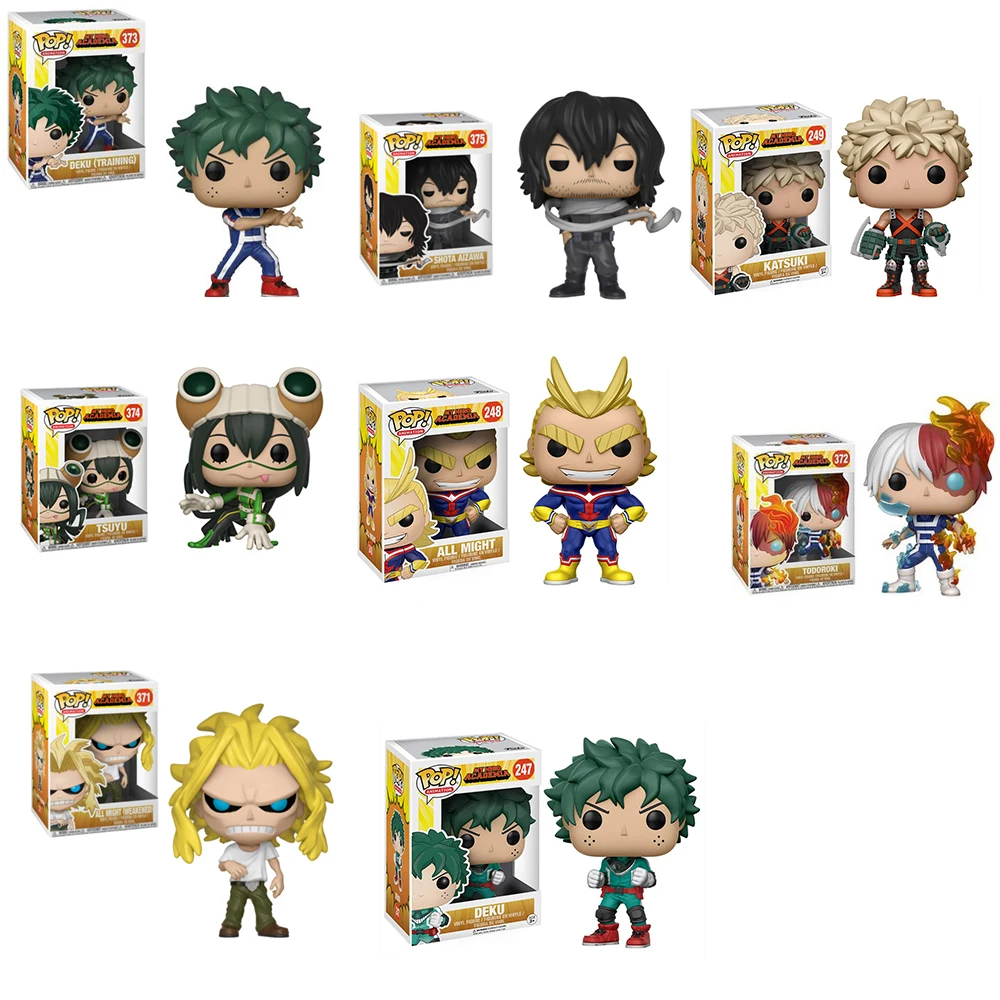 FUNKO pop My Hero Academy Todoroki Katsuki All Might Deku для подарка виниловые фигурки модель игрушки