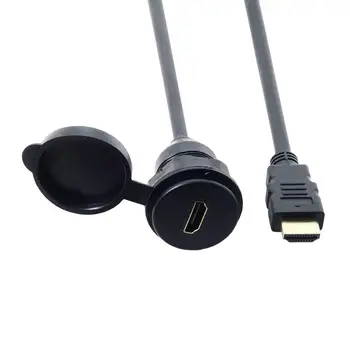 

HDMI Cable HDMI 1.4 Cable HDMI High Speed HDTV HDMI Male to Female Cable with Waterproofable Mount Shell 1M HDMI Connector Cable