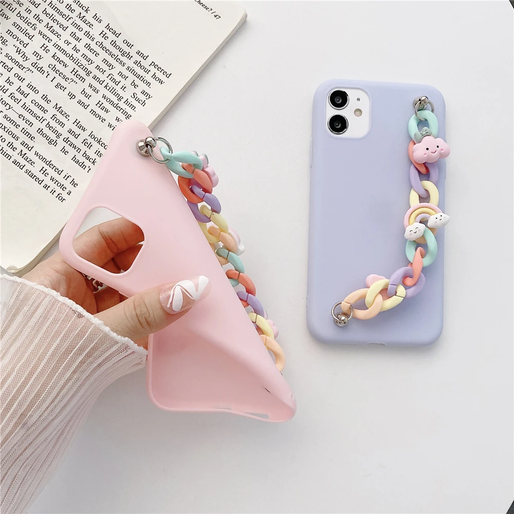 kawaii phone case samsung Dễ Thương Mây Vòng Tay Mềm Mại Ốp Lưng Điện Thoại Samsung Galaxy A51 A71 A32 A12 A42 A52 A72 A21 A21S A31 A10 a20 A30 A40 A50 A70 A20E cute samsung cases