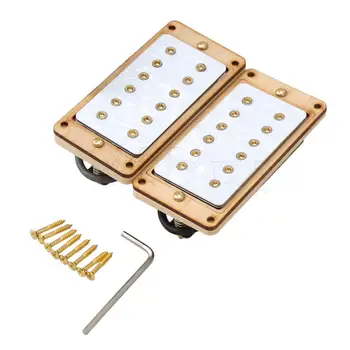 

Yibuy Multicolor Pearl Shell Guitar Pickup With Maple Screw Holes Musical Parts