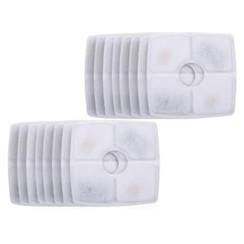 

Pet Fountain Filters Replacement for 84Oz/2.5L Automatic Pet Fountain Cat Water Fountain Dog Water Dispenser Activated Carbon