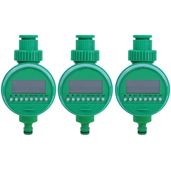 

CSS 3Pcs Automatic Electronic Timer Garden Irrigation Controller Electric Valve Garden Timer Watering Timer