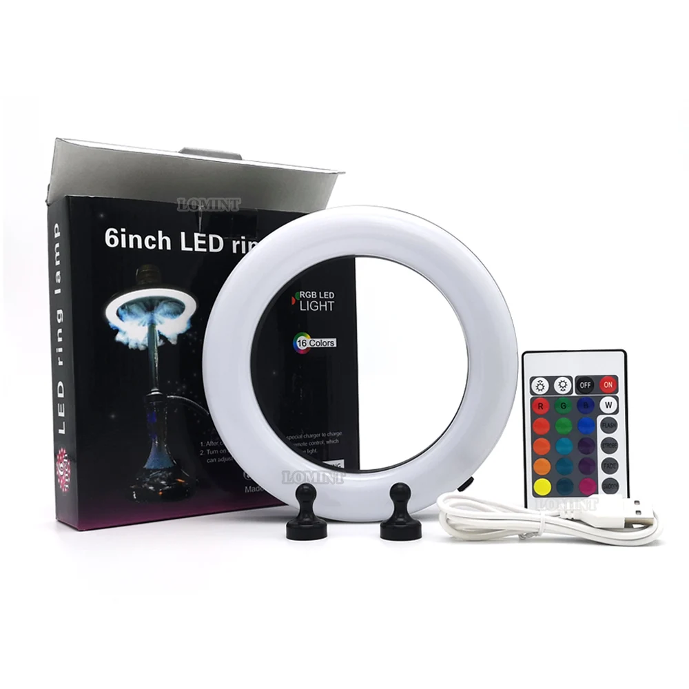 Led Ring Light Remote Control  6inch Led Ring Lamp Hookah