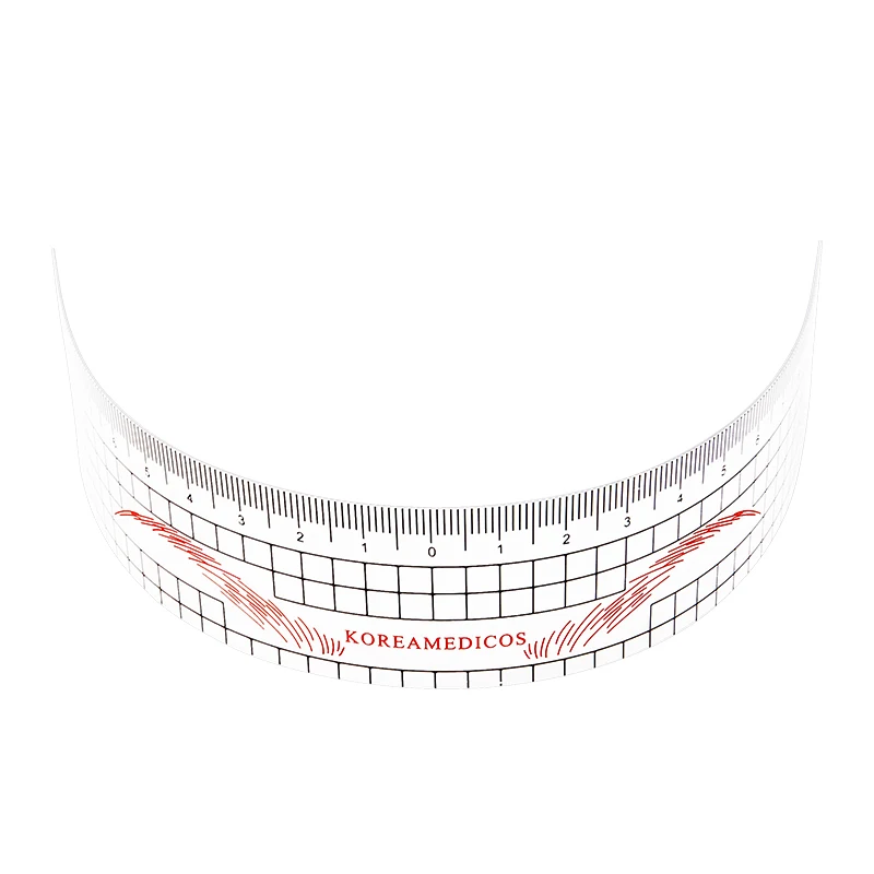 6 видов стилей многоразовые полуперманентные линейки для бровей, инструмент для измерения микроблейдинга, Перманентный макияж бровей, татуировка, линейка