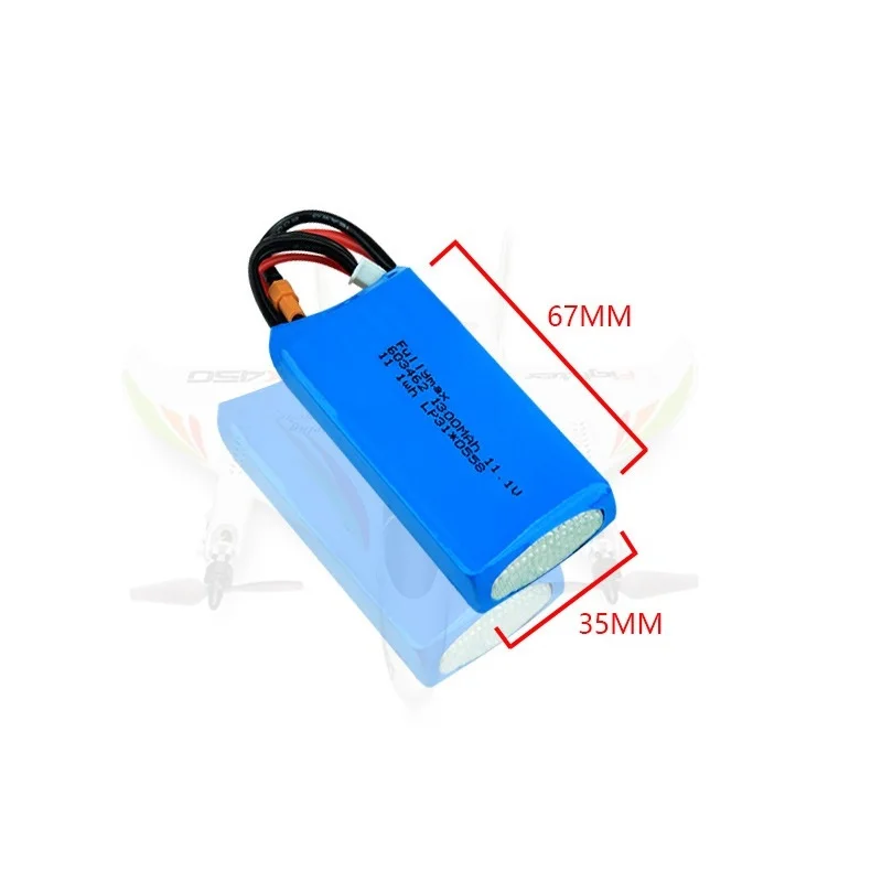 3S 11.1V Lipo Battery For XK X450 FPV RC Airplanes Spare Parts Accessory 1100mAh 1300mAh 11.1V replace Batteries For X450 1Pcs