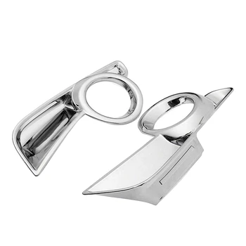 

2Pcs Chrome Front Fog Light Cover Trim for Toyota Highlander 2017 2018 2019