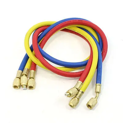 

Female to Female 1/4" NPT Thread Adapter Refrigeration Charging Hoses 600PSI