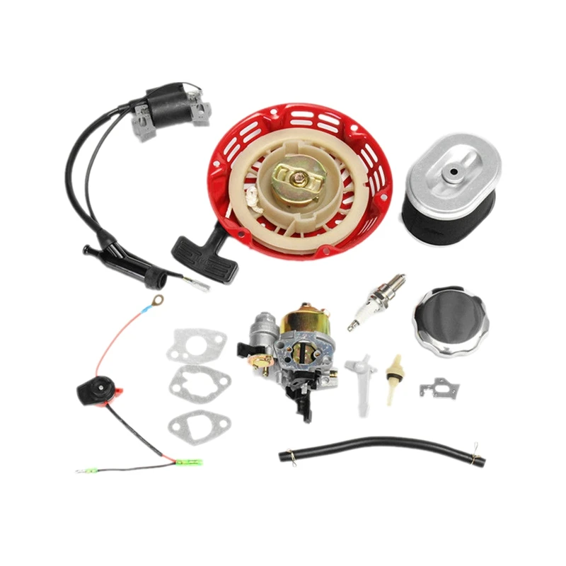 

Air Filter Carburetor Recoil Ignition Coil SPark Plug Kit for Honda GX160 GX200