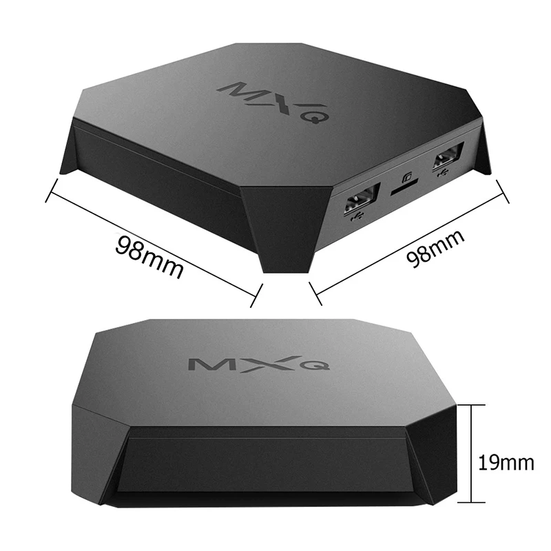 Умный блок для ТВ mxq PRO 4K Android 7,1 ТВ приставка Amlogic S905X3W Core 2 Гб 16 Гб H.265 PRO ip tv WiFi медиаплеер телеприставка