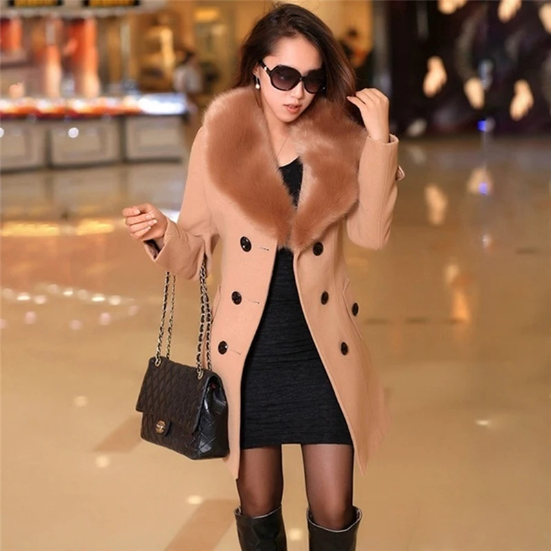 Женское шерстяное пальто зима осень 2020 модная плотная шерстяная куртка с