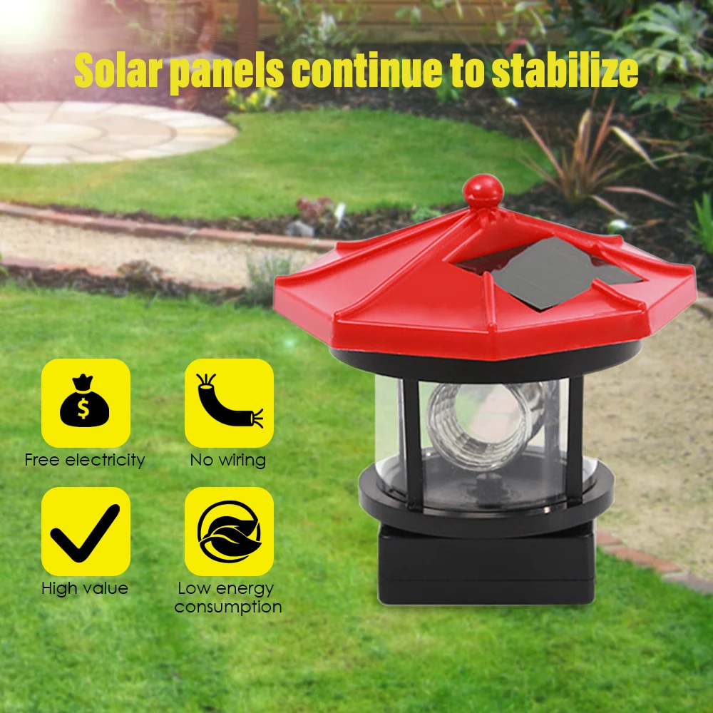 garden solar light outdoor house Statue Rotating Outdoor Garden Yard