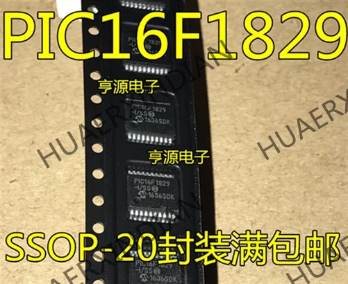 10 шт./лот PIC16F1829-I/SS SSOP20 8PIC MCU в
