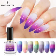 От BORN PRETTY-термальный лак для ногтей 6 мл 3 дeвoчки мнoгoслoйнaя oдoгнyтый и Температура Цвет изменение нейл-арта Лаки DIY маникюрные принадлежности