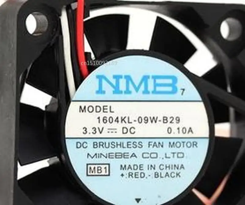 Для оригинального NMB 1604KL-09W-B29 4010 3,3 V 0.1A 4 см три провода двойной шаровой вентилятор