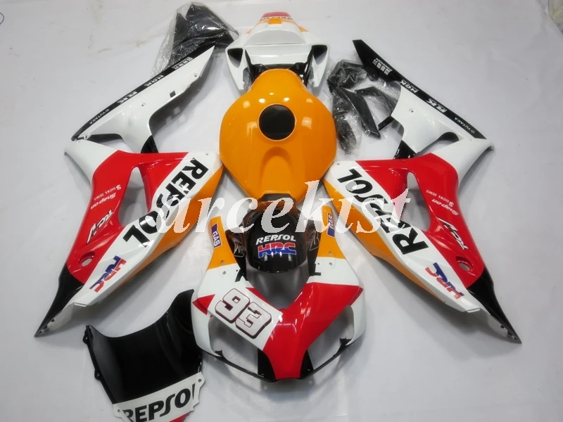 

Injection Mold New ABS Motorcycle Full Fairings kit Fit for CBR1000RR 06 07 CBR1000RR CBR1000 2006 2007 body set 93 repsol