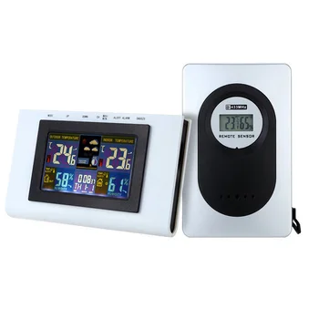 

Table Clock Wireless Weather Forecast Clock Digital Temperature/Humidity Meter Temperature Humidity Alarm Calendar LED Display