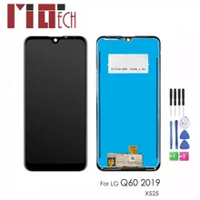 ЖК-дисплей Дисплей для LG серии Q Q60 K50 X525 LM-X525ZA LM-X525ZAW LM-X525HA ЖК-дисплей Сенсорный экран планшета черного цвета с рамкой