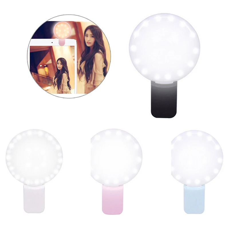 Led Selfie Light Fill Light Flash Mini Camera Phone Rechargeable Ring Lamp Light Studio Mobile Phone Fill-in For Smartphone