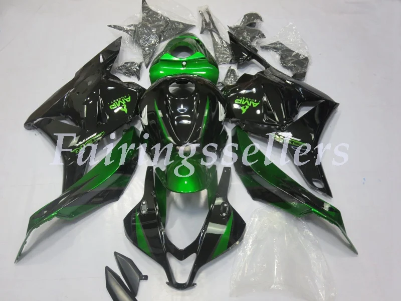 

Top Injection New ABS Full Fairing Kit 100% Fit For Honda CBR600RR F5 2009 2010 2011 2012 Fairings Green Gloss Black