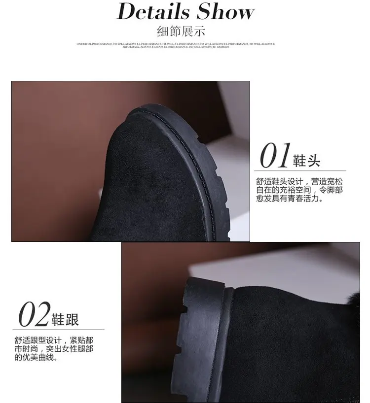 Botas mujer invierno/ г. Однотонные замшевые зимние теплые женские ботинки с круглыми носками женские модные ботильоны женская обувь 35-40