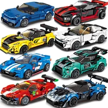 City Speed Champion Sports Car Building Blocks Car Carro Rennau Voiture Vehicle Educational Construction Toys For Kids