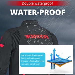 Image 4 - Waterproof Motorcycle Jacket Men Riding Pants Racing Moto Jacket Body Armor Protection Motobiker Equiment Motocross Suit Linner