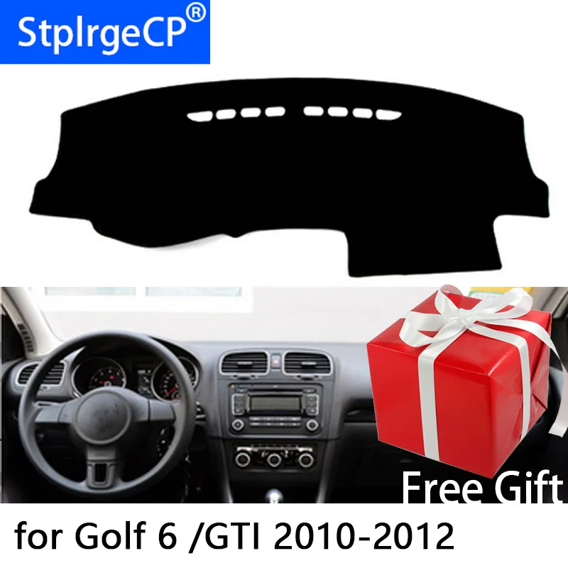 for Volkswagen Golf 6 R MK6 2010 2012 dashboard mat Protective pad