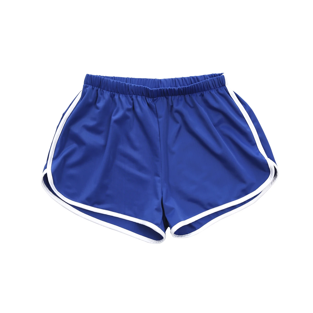 Женские полосатые шорты для йоги Леггинсы для бега фитнеса спортивные шорты пуш-ап спортивные шорты женские тренировки эластичные пляжные шорты новейшие - Цвет: Синий