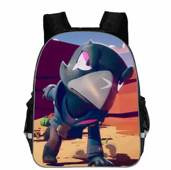 

Children School Bags Game Hero Crow Leon Printing Schoolbag for Boys Backpack Book Bag Backpack for Teenagers sac a dos enfant