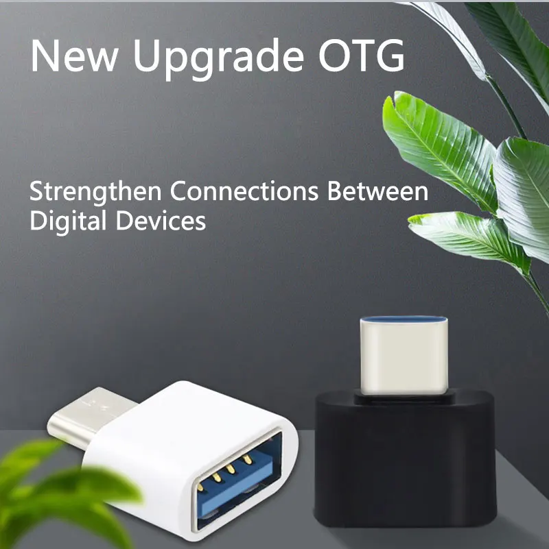 OTG type C к USB адаптер мини OTG конвертер Универсальный USB C разъемы разъём type-C разветвитель для передачи данных MACBOOK