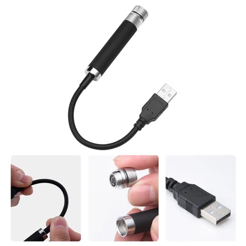USB проектор на крышу Отличный для дома автомобиля звездное небо метеоритный