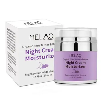 

50g Retinol Vitamin Night Cream Moisturizer Nourishing Remove Care Improve Shrink Hyaluronic Anti-Wrinkle Rough Dirt Pores Z2B8
