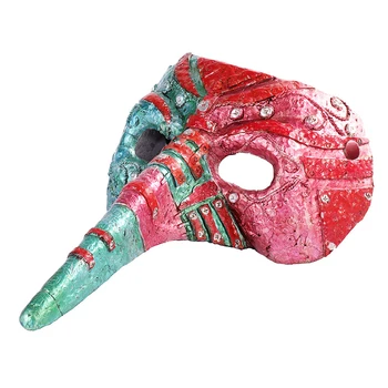

Halloween Carnival Festival Anime Steampunk Cosplay Masquerade Half Face Plague Doctor Mask 2019