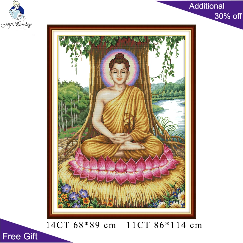 Набор для вышивки крестиком Joy Sunday Sakyamuni CR251(1)(2)(3)(4)(5) 14CT 11CT|joy sunday|cross stitch kitscounted cross
