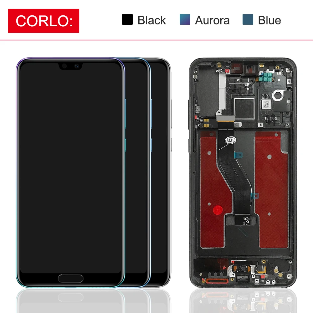 Huawei P20 Pro LCD Display 6.1" Touch Screen Digitizer Assembly Replacement CLT-L04 CLT-L09 L29 For Huawei P20Pro Fingerprint