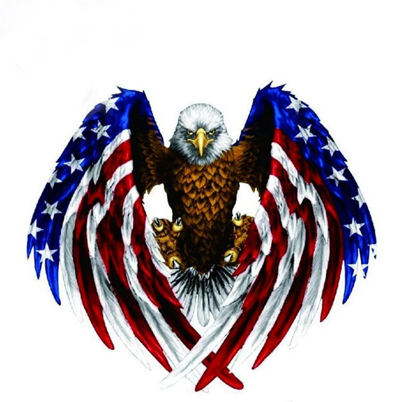 Decal sticker for Car motorcycle eagle with USA flag | Автомобили и мотоциклы