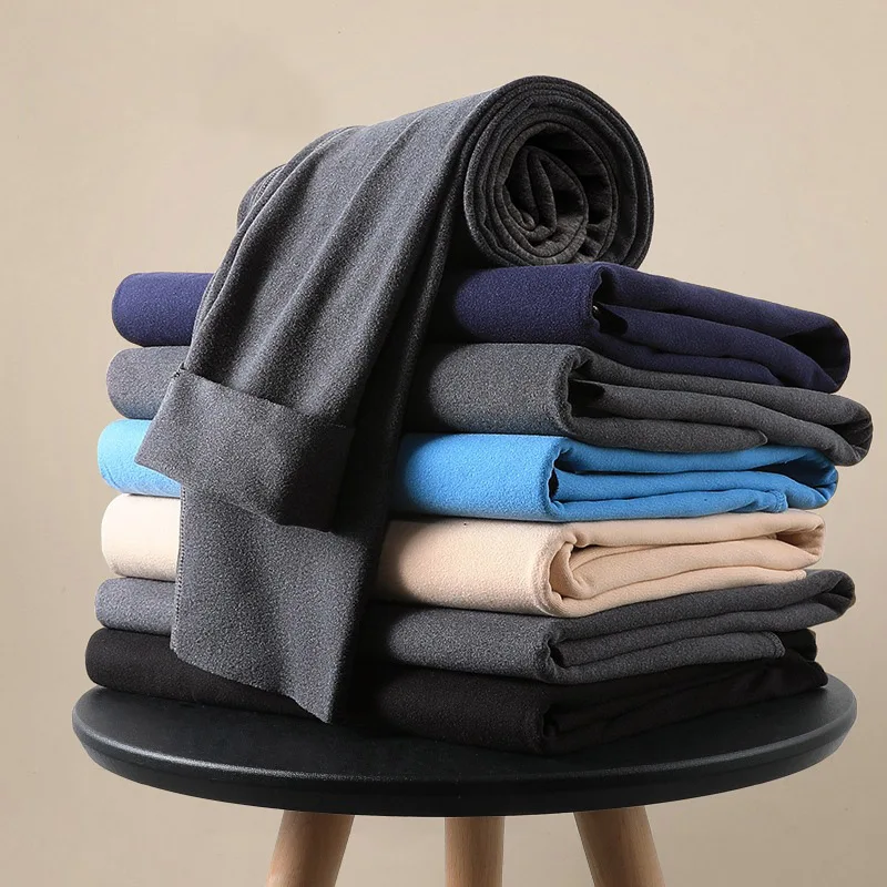 Men Long Johns Autumn Winter Men Seamless Thermal Underwear Man Sexy U Convex Leggings Male Warm Plus Velvet Lounge Long Pants 6