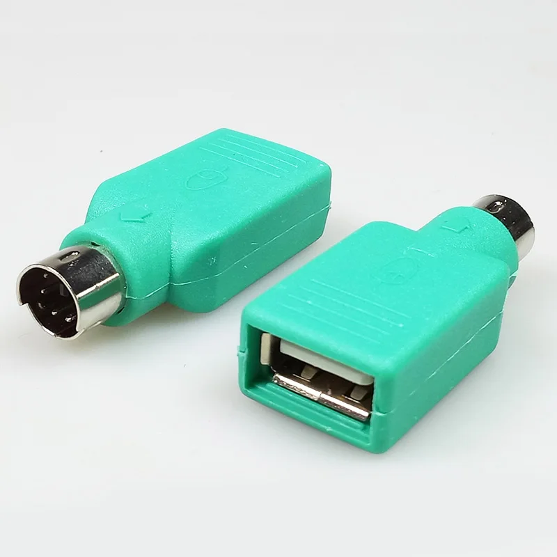 100 шт./лот USB гнездо до 6 контактов Mini DIN штекер PS2 адаптер клавиатура мышь