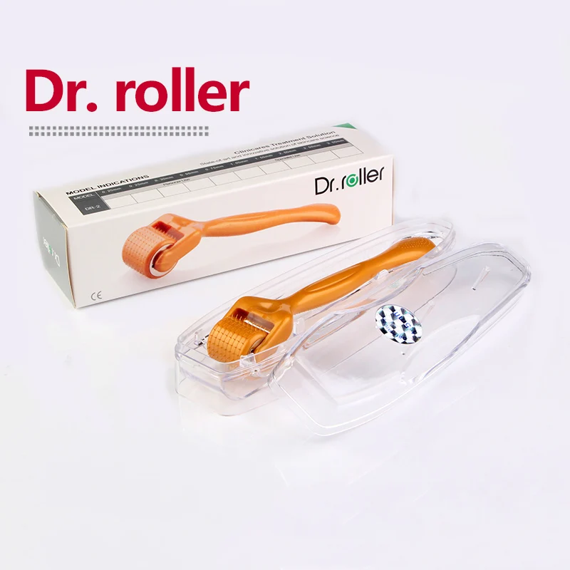 Derma roller Dr.roller 192 титановая игла мезороллер мезо микро для роста волос
