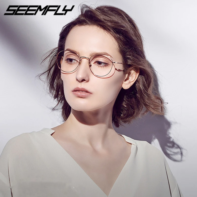 

Seemfly Oval Metal Reading Glasses Women Men Clear Lens Presbyopic Eyeglasses Optical Spectacle With Diopter 0 To +4.0 Unisex