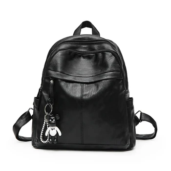 

2019 Fashion Women Backpack High Quality Youth Leather Backpacks for Girls Female School Shoulder Bag Bagpack mochila