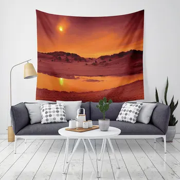 

Yaapeet 1pc Polyester Sunset Printed Wall Tapestry Living Room Landscape Pattern Hanging Tapestry High-Quality Pretty Wall Decor