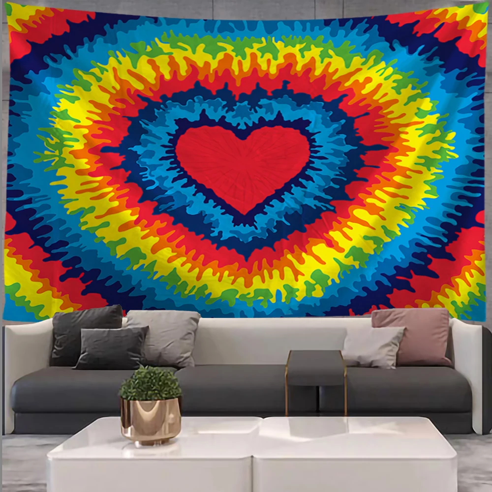 Colorful Tapestry Wall Hanging Mandala Macrame Witchcraft Aesthetic Room Boho Decor | Дом и сад