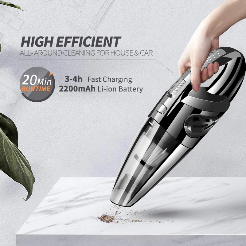 GRIKEY Wireless Vacuum Cleaner Car Handheld Vaccum Cleaners Power Suction