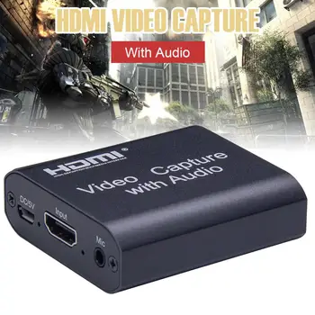 

1080P Video Capture Device HDMI Video Capture Card with Loop-out Audio+Video Capture Disk Game Capture Card For Windows/ Android