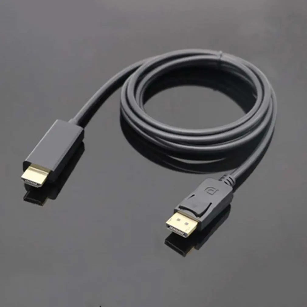 1,8 м Дисплей порт мужской DP к HDMI Мужской кабель адаптер конвертер 4 к ноутбук ПК Ноутбук HD ТВ кабель конвертер