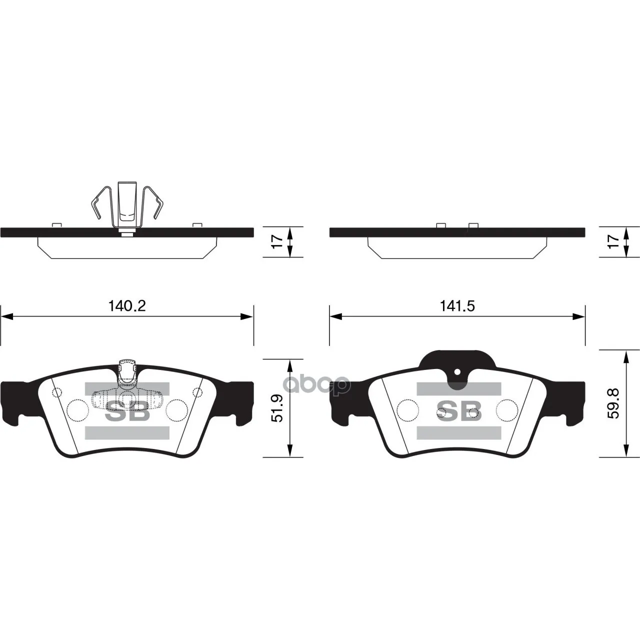 Колодки Тормозные Mercedes-Benz W164 Ml 05/W251 R-Class 06 Задние Sangsin Brake Sp2190 Sangsin brake арт. SP2190